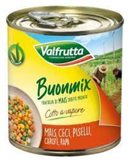 Picture of VALFRUTTA BUONMIX ARANCIO MAIS CECI PISELLI CAROTE RAPA3X150